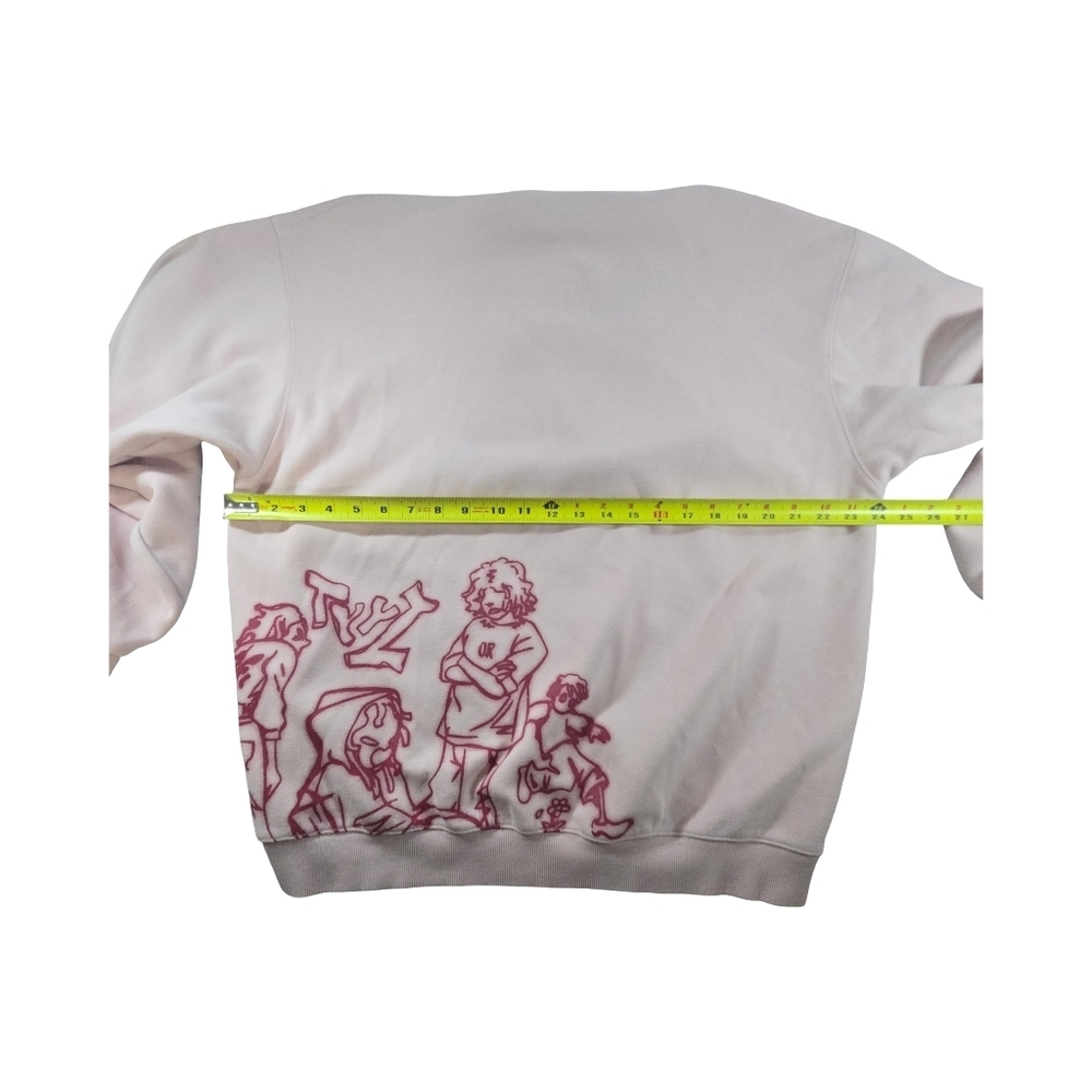 Aelfric Eden Light Pink Graphic Hoodie Anime Y2K Festuval Cozy Streetwear - Picture 10 of 13